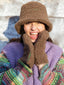merino bucket hat - teddy brown adult