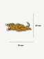 iron-on patch - twisted dachshund