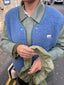 merino vest - ice blue