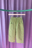 checkered trousers - matcha green 5-6 years