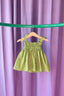 children's ruffle top - matcha green 7-8 years