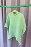 LINEN WAFFLE PONCHO - SAGE