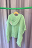 LINEN WAFFLE PONCHO - SAGE