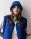 merino bucket hat - cobalt adult