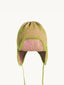 czapka pilotka merino - pink pine