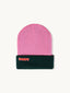 dwustronna czapka beanie - forest berry