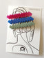 Set of three hair clips - 8
