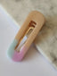 square hair clip - pastel