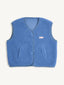kamizelka merino - ice blue