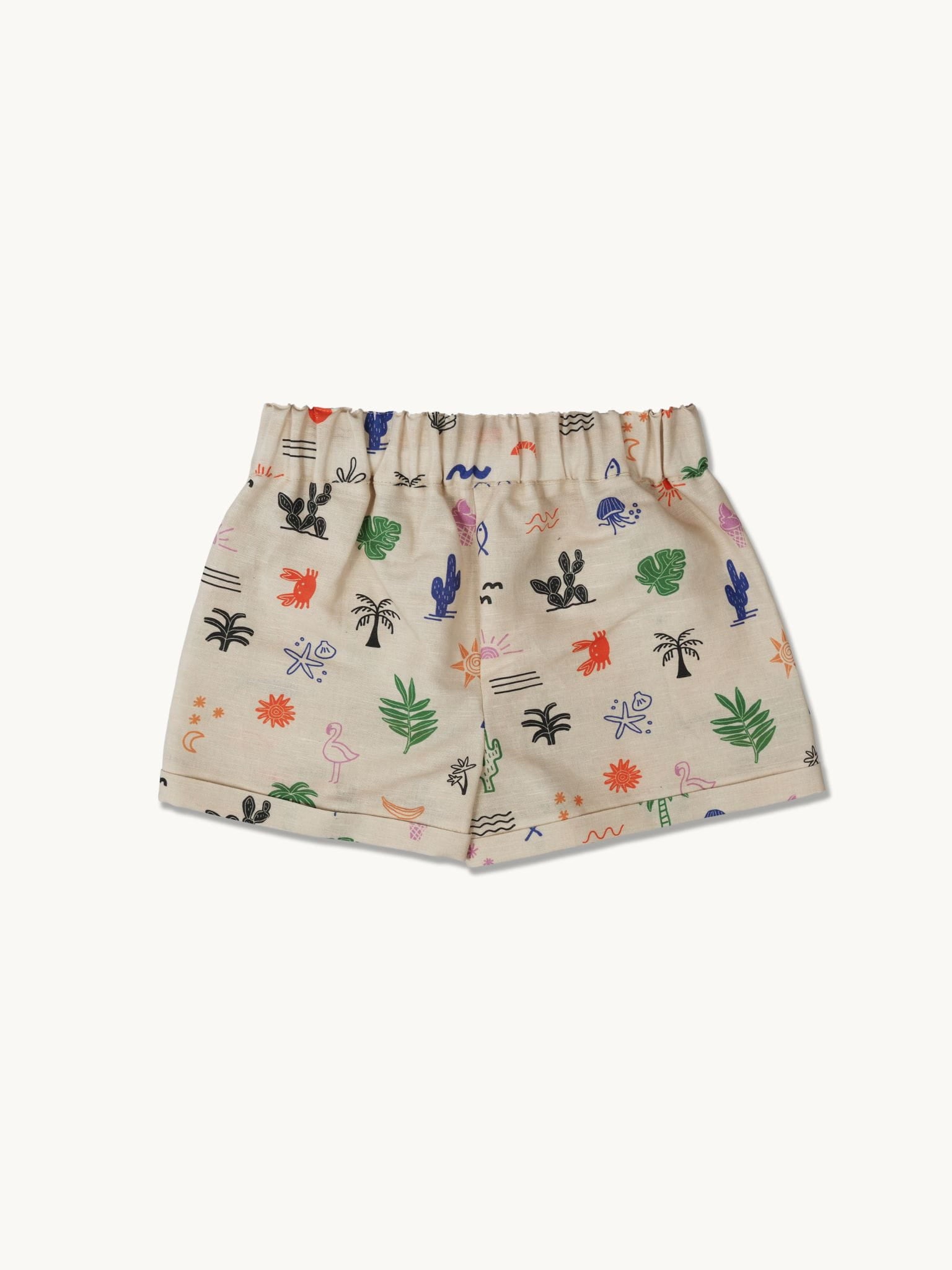 Leinen-Shorts - Safari