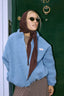 woolen scarf - chocolate brown