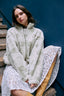 wool bomber jacket - polka dots