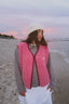 kamizelka merino - dusty pink