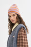 wool beanie - coral berry