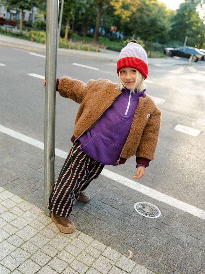 Merinowolljacke – teddy brown