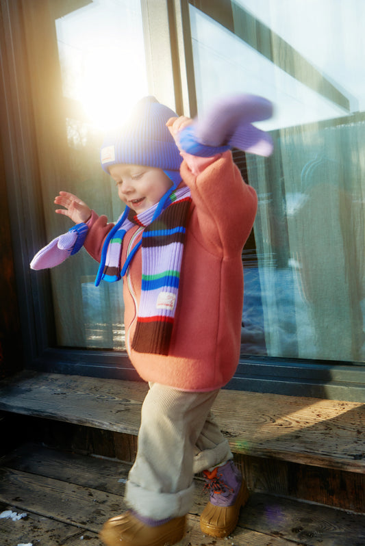 szalik merino - fun stripes