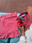 frilled bag - wild berry
