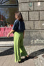 VICHY FRILLED TROUSERS  - MATCHA GREEN ADULT 
