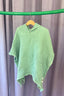 LINEN WAFFLE PONCHO - SAGE - 3-6 years