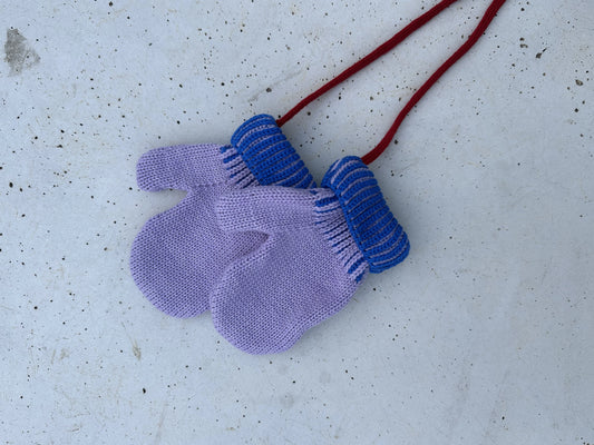 rękawiczki merino - lilac ice