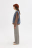 [pl][Modelka ma 179 cm wzrostu i nosi rozmiar S] [en][The model is 179 cm tall and wears size S] [de][Das Model ist 179 cm groß und trägt Größe S] wełniana kamizelka merino damska baltic niebieska merino wool vest gillet sleeveless merinowolle weste