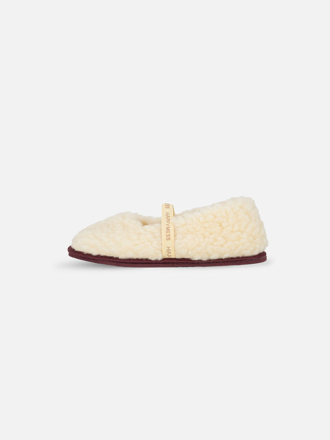 wełniane kapcie damskie merino z gumką masełkowe butter yellow woolen slippers wool 