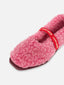wełniane kapcie damskie merino z gumką woolen slippers dusty pink różowe wool wolle