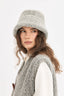kapelusz wełniany merino unisex adult wool bucket hat szary stone grey 