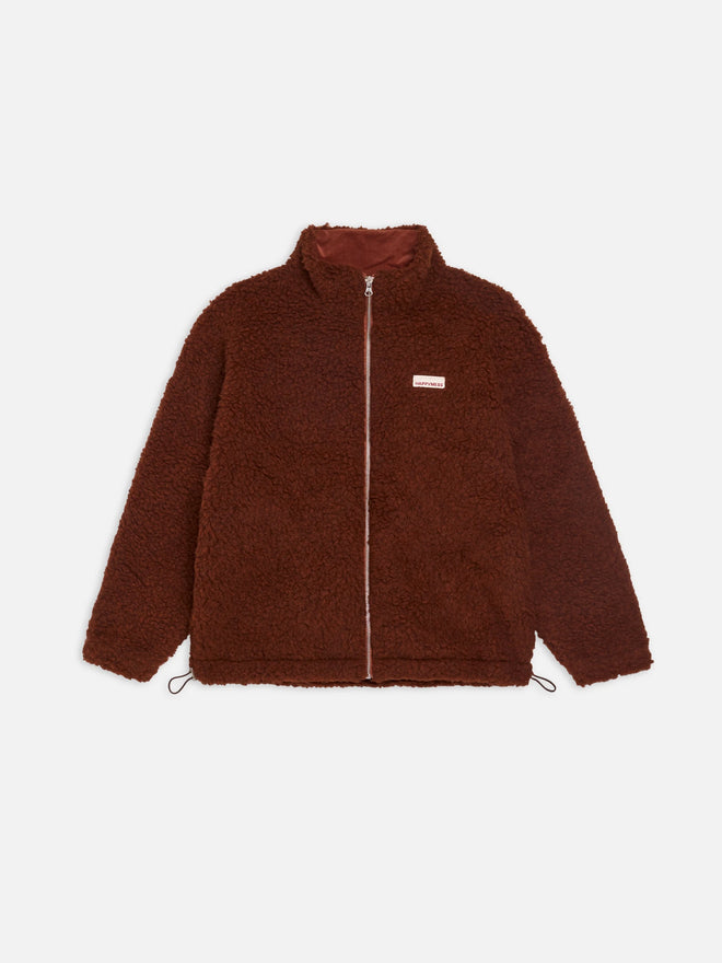  kurtka wełniana damska adult clay ruda miedziana bomberka jacket wool merino jacke wolljacke brązowa