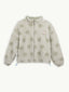 wool bomber jacket - polka dots