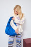 scrunchie bag - cobalt