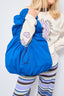 scrunchie bag - cobalt