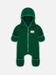 dziecięcy kombinezon wełniany z kapturem zielony wełna merino children's wool overall with hood jumpsuit forest green merino wool Kinder-Wolloverall mit Kapuze grün Merinowolle polar fleece
