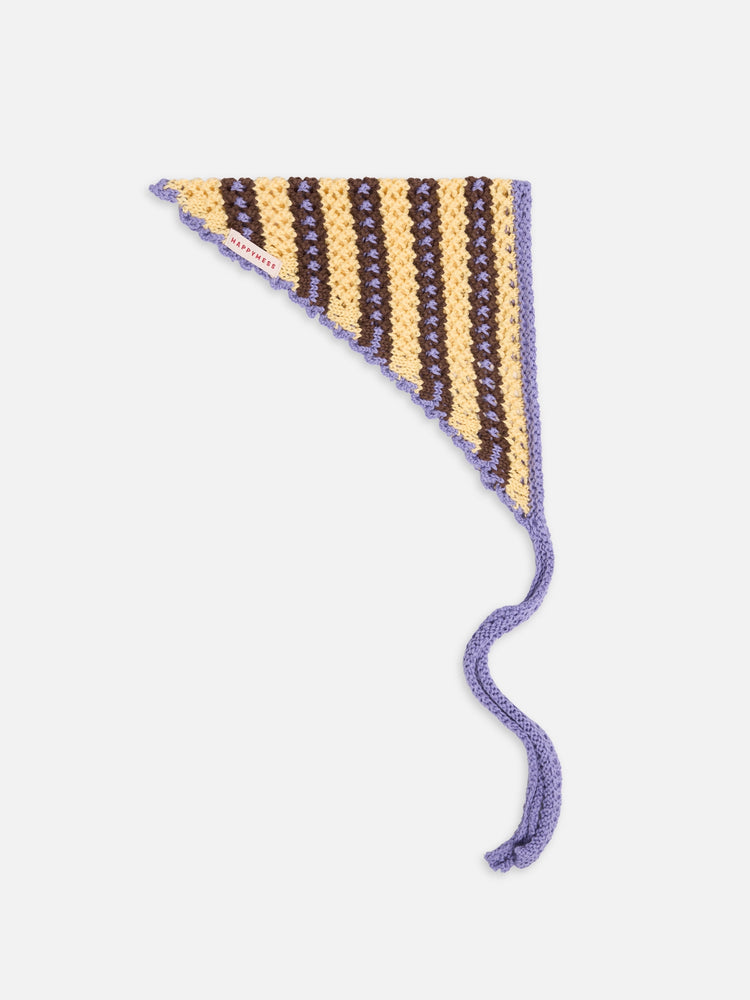 bawełniana bandana na głowę bawełna organiczna organic cotton banana palm headscarf kopftuch bio-baumwolle