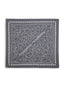 wielofunkcyjna bandana z wiskozy szara stone hearts 80x80 serca