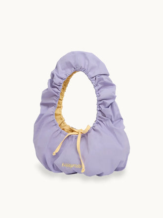 torebka bawełniana dwustronna butter berry bawełna organiczna żółta fioletowa organic cotton przód fiolet