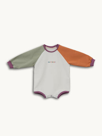 dziecięce body kolorowe bawełna organiczna multicoloured organic cotton przód