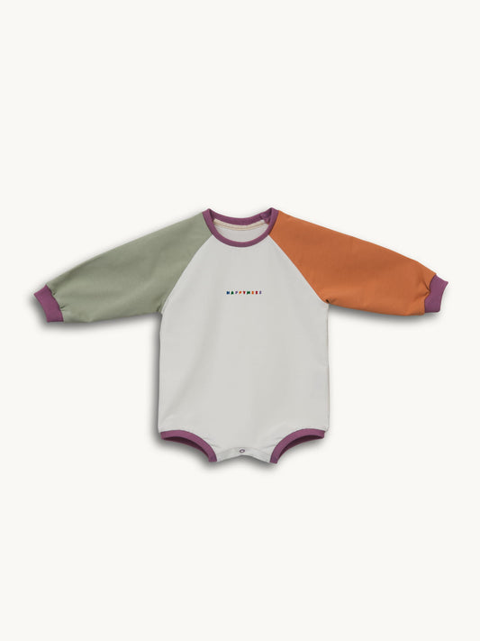 dziecięce body kolorowe bawełna organiczna multicoloured organic cotton przód