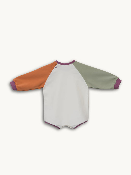 dziecięce body kolorowe bawełna organiczna multicoloured organic cotton tył