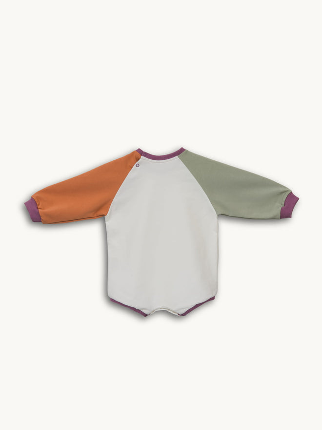 dziecięce body kolorowe bawełna organiczna multicoloured organic cotton tył