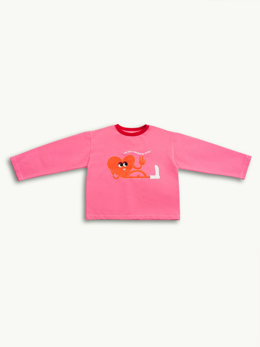 koszulka longsleeve - candy pink