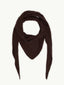 woolen headscarf - chocolate brown