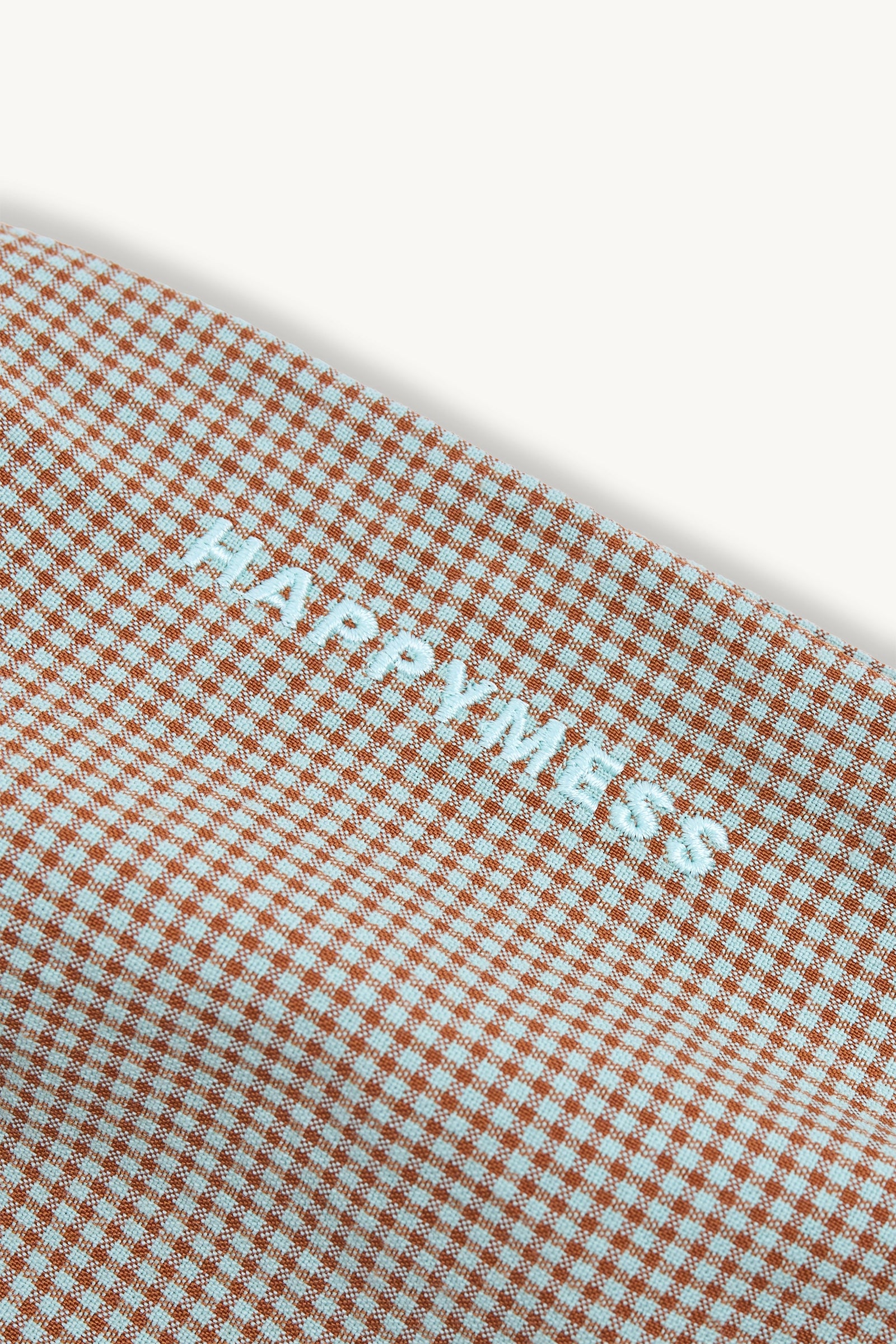 spodnie dziecięce w kratę z falbanką foggy brown brązowe vichy detal logo