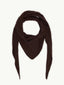 dzianinowa chusta z wełną merino i kaszmirem brązowa chocolate brown wool blend scarf 