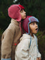 dziecięca czapka pilotka wełniana merino czerwono niebieska merino wool hat polar bear dzieci stylizacje bluza confetti kurtka 
