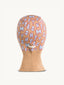 dziecięca kominiarka komin merino wełniany brązowy beżowy letters litery  wool balaclava tył