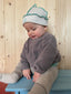 dziecięca czapka beanie bawełniana zielona detale cotton hat creamy avocado dziecko niemowlę