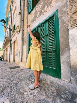 dziecięce sandały minorki skórzane nubuck minorcan sandals leather lollipop kolorowe dziecko