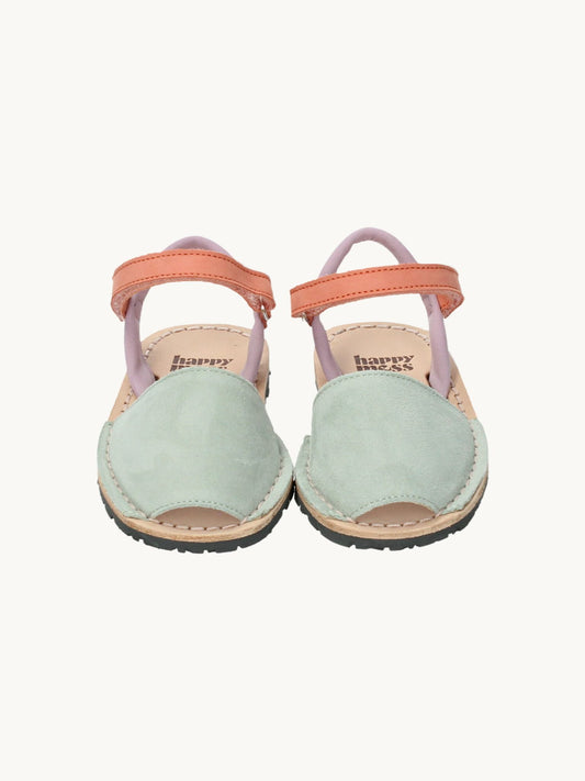 dziecięce sandały minorki skórzane nubuck minorcan sandals leather lollipop kolorowe przód