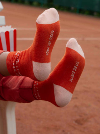 dziecięce skarpetki bawełniane pomarańczowe carrot juice cotton socks podeszwy